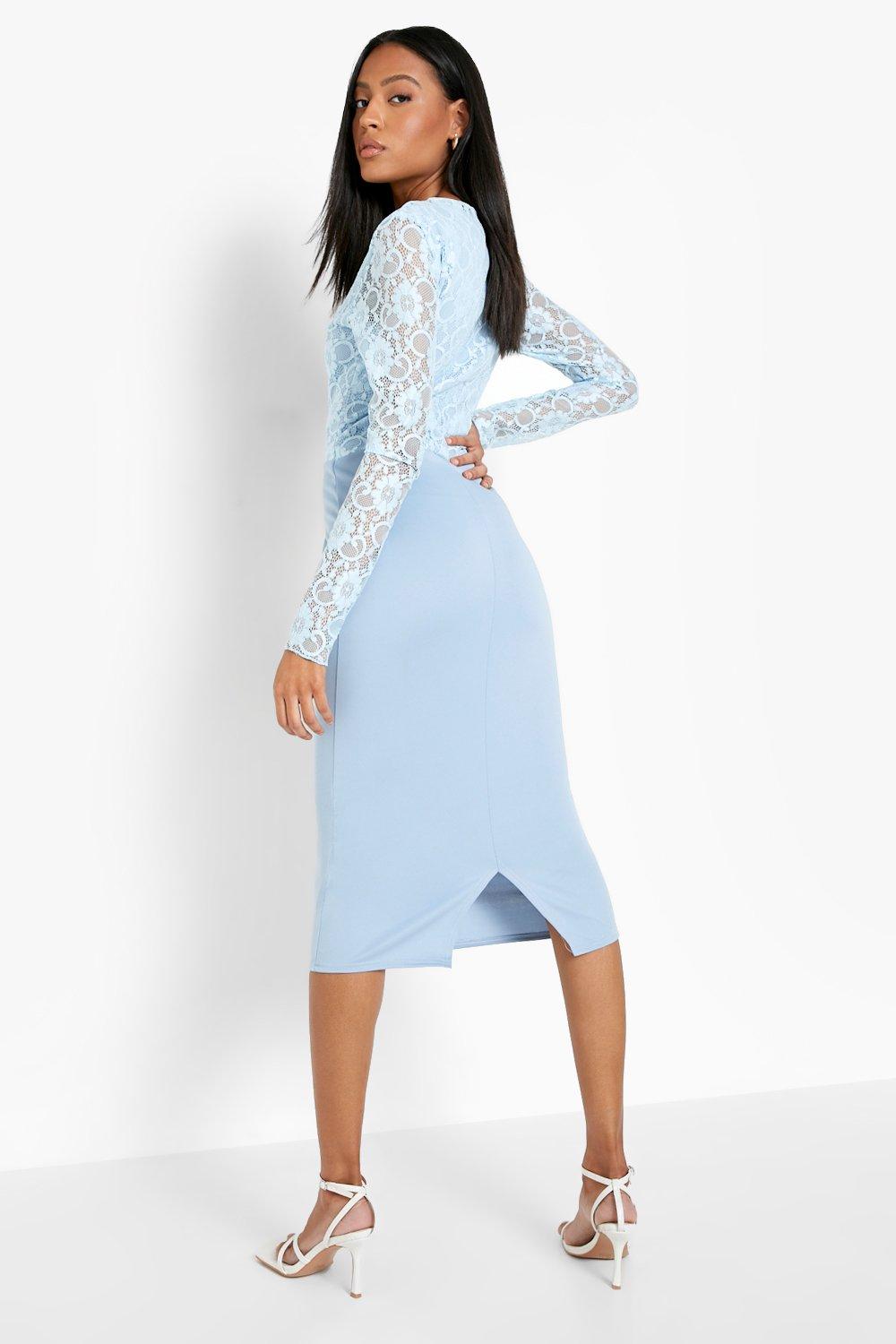 Lace long sleeve cocktail hot sale dress